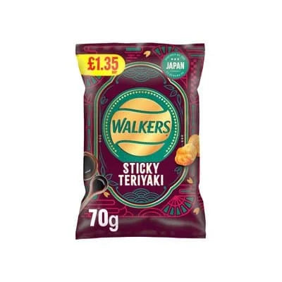 Walkers Sticky Teriyaki 18 x 70g