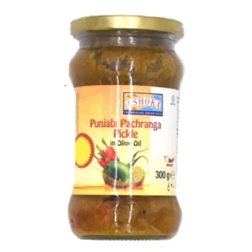 Ashoka Punjabi Pachranga Mango Pickle In Olive Oil 6 x 300g