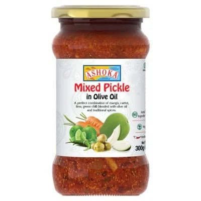Ashoka Mixed Pickle In Olive Oil 6 x 300g