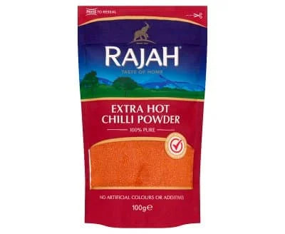 Rajah Extra Hot Chilli Powder 10 x 100g