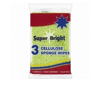 ELG SB Cellulose Sponge Wipes 10 x 3pcss