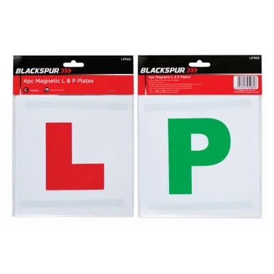 Blackspur Magnetic L&P Plates 4pk 4pcs