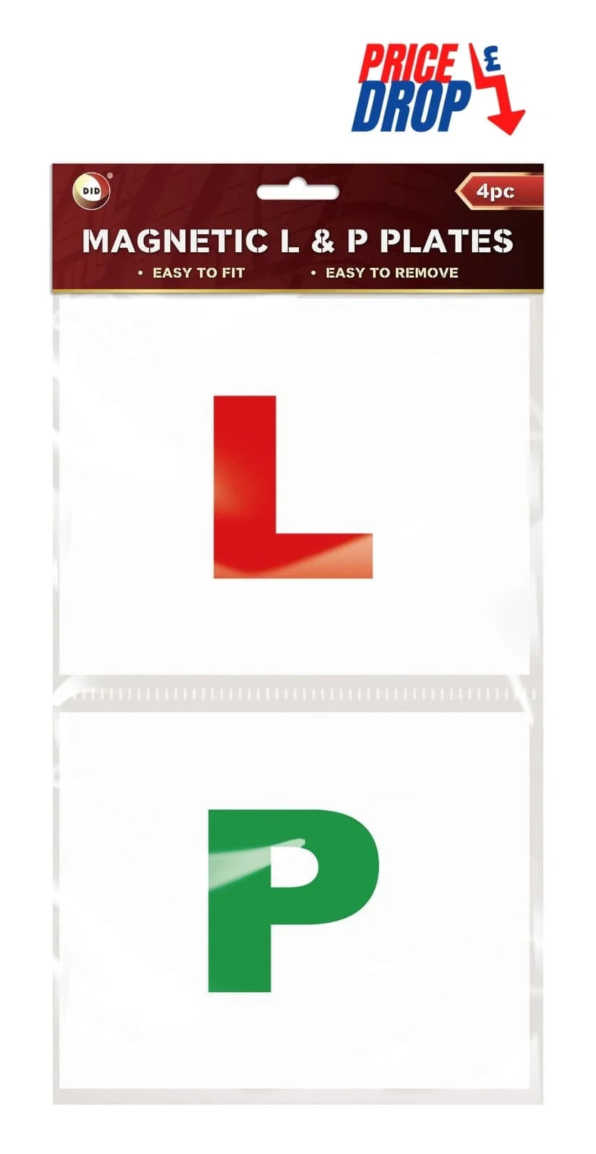 DID Magnetic L&P Plates 4pk 4 x 1s