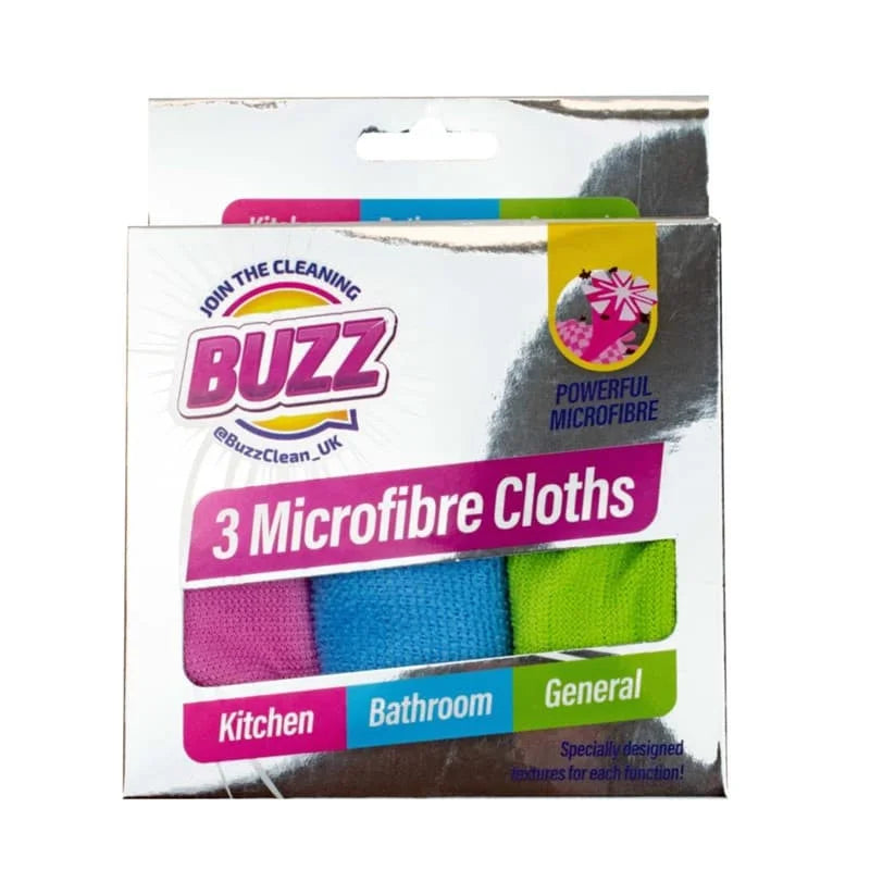 Microfibre Cloths 3pk 1s