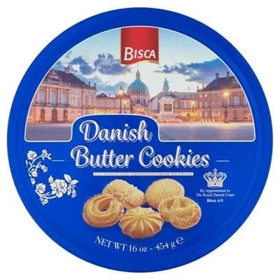 Bisca Danish Butter Tin Cookies 454g