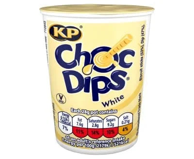 KP Choc Dips White 12 x 28g