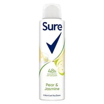 Sure AP Aerosol - Pear & Jasmine 6 x 150ml