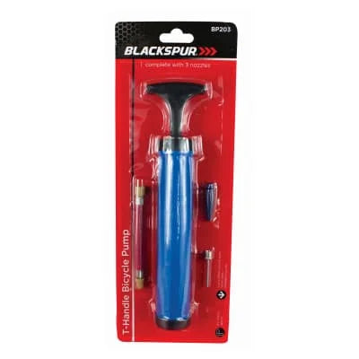 Blackspur T-Handle Bicycle Pump Set 1s