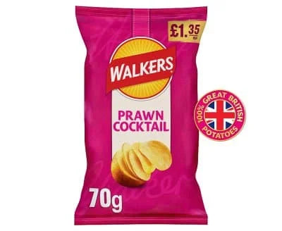 Walkers Prawn Cocktail 18 x 70g