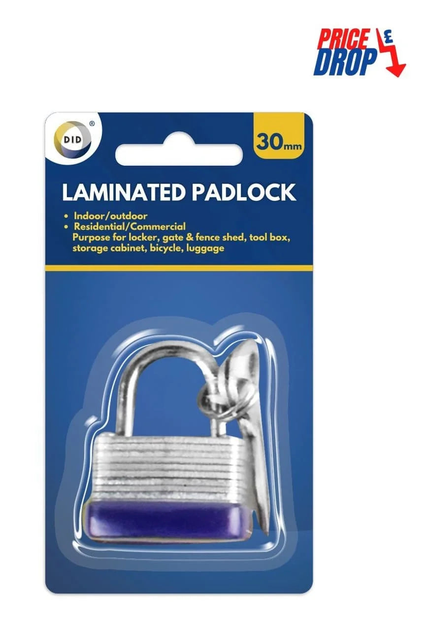 DID Laminated Padlock 30mm 30mm