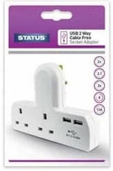 Status 2 Way 2USB C/Free Socket 1s