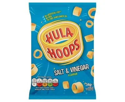 Hula Hoops Salt & Vinegar 32 x 43g