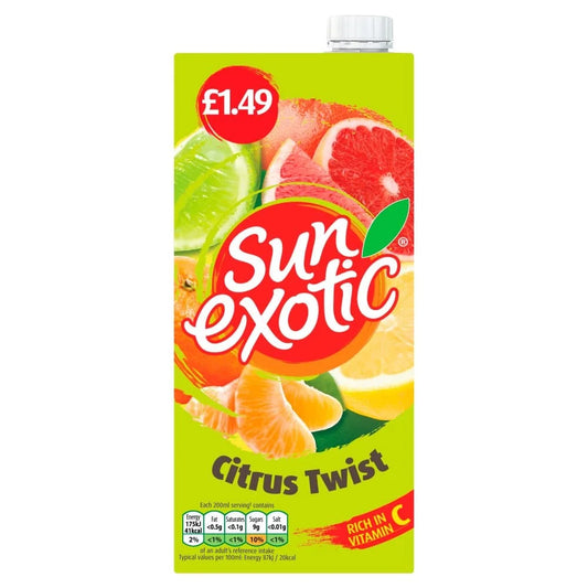 Sun Exotic Citrus Twist 12 x 1ltr