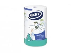 Nicky Snowman Super Kitchen Towel 4 x 1s
