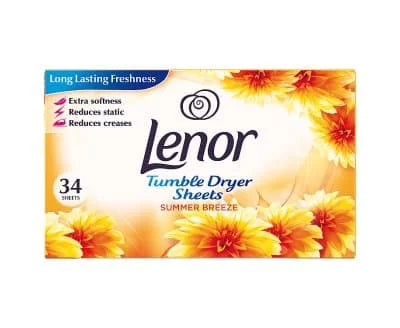Lenor Summer Breeze Tumble Dryer Sheets 6 x 34s