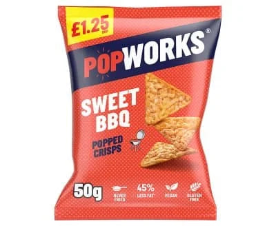 Popworks Sweet BBQ Crisp 15 x 50g