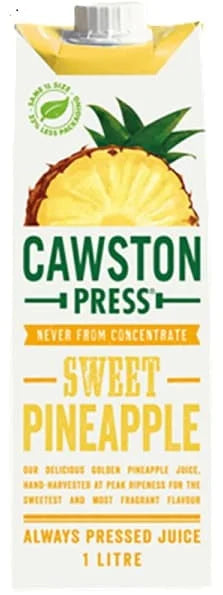 Cawston Press Sweet Pineapple Juice 8 x 1ltr