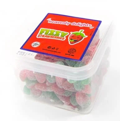 HD Fizzy Strawberries Tub 140g