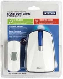 Status White Door Chime Cable Free 1s
