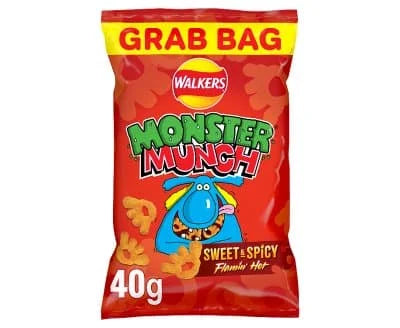 Monster Munch Grab Bag Sweet & Spicy Flamin' Hot 35 x 40g