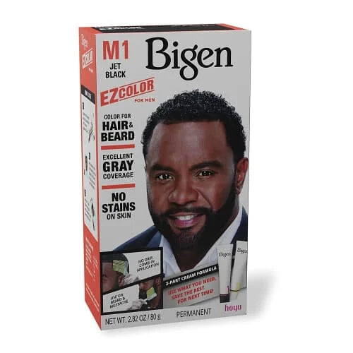 Bigen EZ Colour Mens Hair & Beard - Jet Black M1 3 x 1s