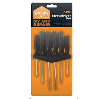 Screwdriver Sets Assorted 6pk 1s