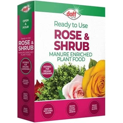 Doff Rose & Shrub Manure Fertiliser 8 x 1.5kg