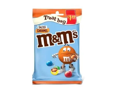 M & M Salted Caramel Treat Bag 16 x 70g