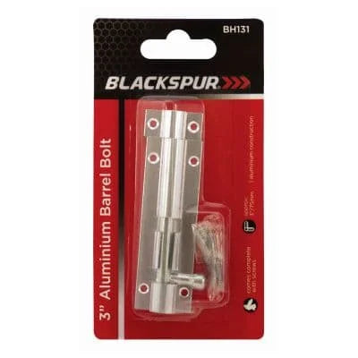 Blackspur 3"Aluminium Barrel Bolt 1s