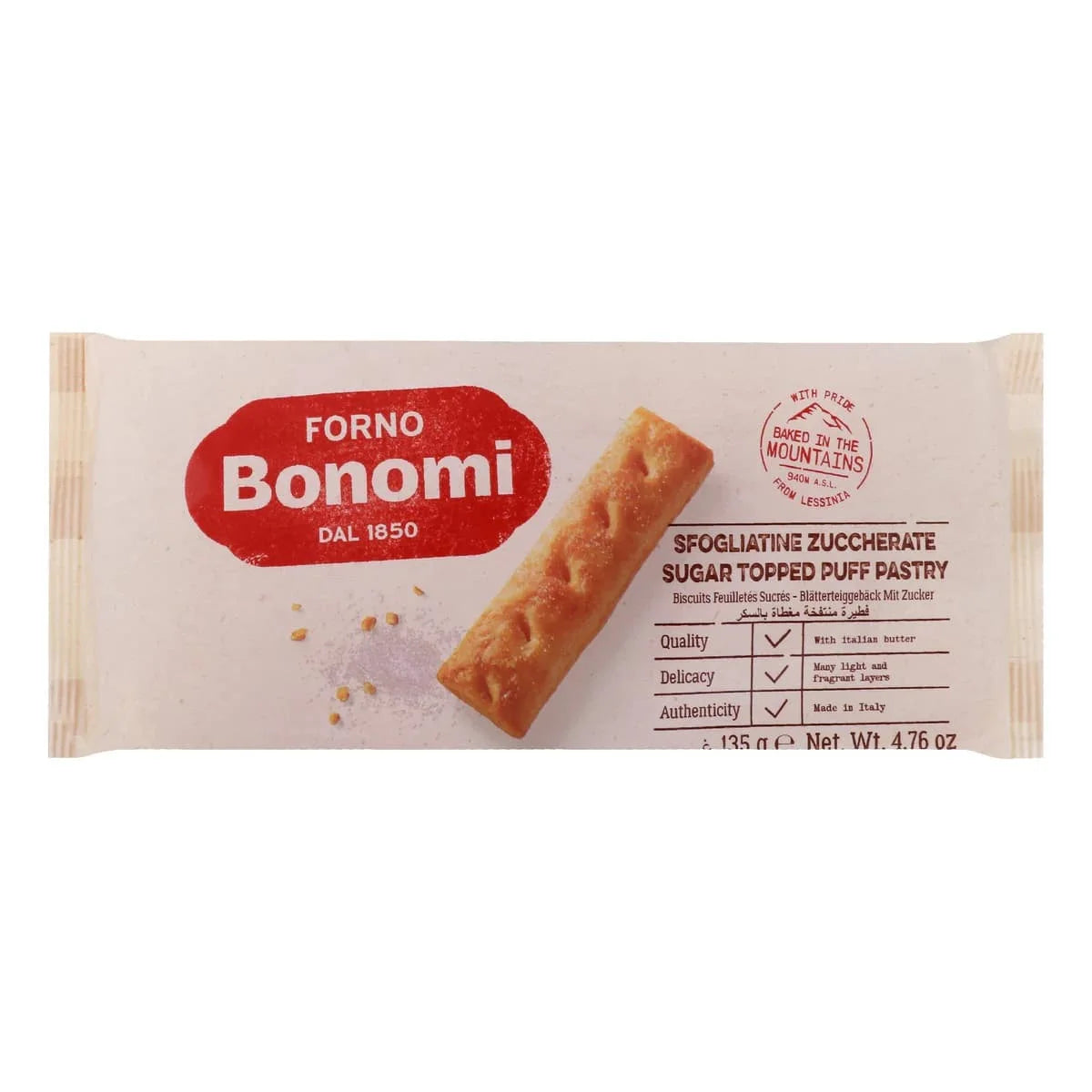 Bonomi Sugar Topped Puff Pastry 200g