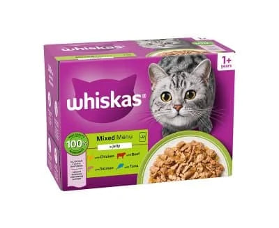 Whiskas Mixed Menu in Jelly 48 x 85g