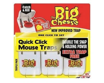The Big Cheese Quick Click Mouse Traps 2pk 2s