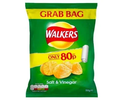 Walkers Max 50G Salt & Malt Vinegar