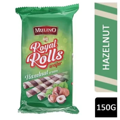 Mulino Wafer Rolls - Hazelnut Cream 150g