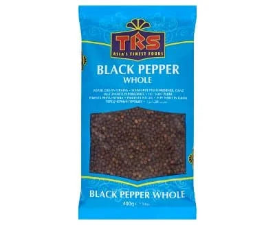 TRS Black Pepper Whole 10 x 400g