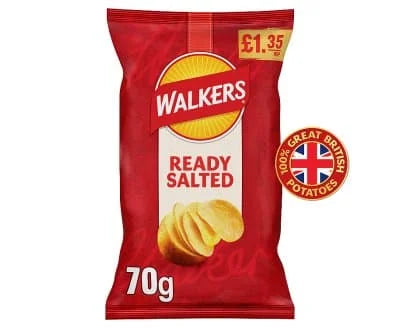 Walkers Ready Salted 18 x 70g