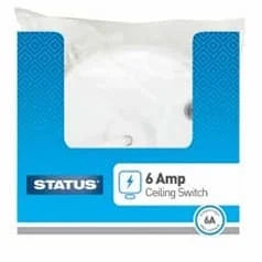 Status 6Amp 2 Way Ceiling Switch 1s