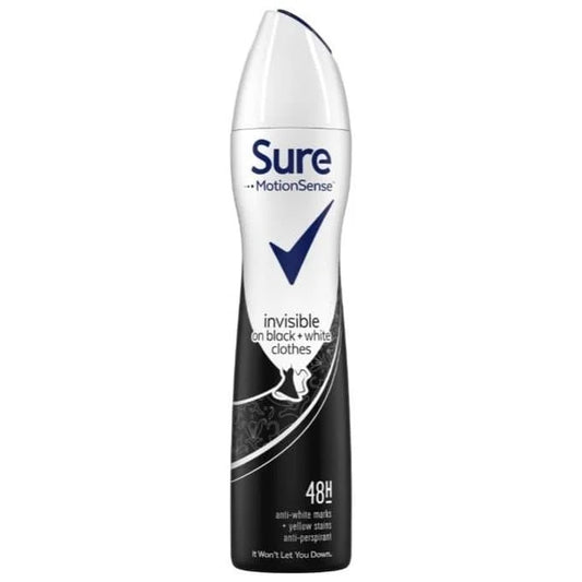 Sure Roll On Invisible On Black & White Clothes 6 x 50ml