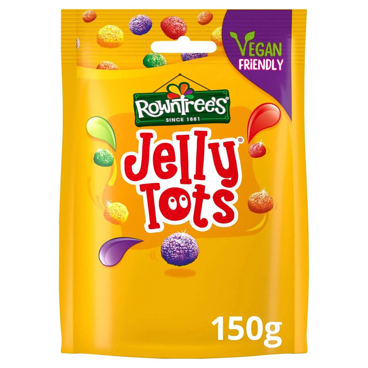 ROWNTREES JELLY TOTS Pouch Vegan 150g