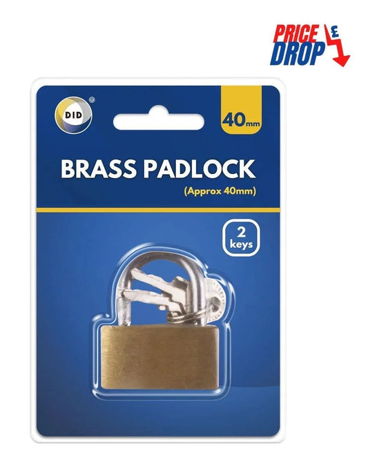 Dina Brass Padlock 40mm 1s