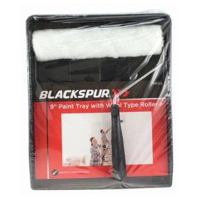 Blackspur 9" Paint Tray With Wool Type Roller 1s