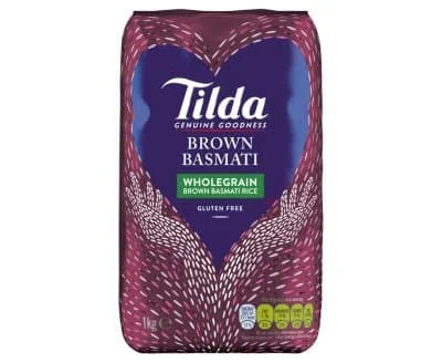 Tilda Brown Basmati Rice 8 x 1kg