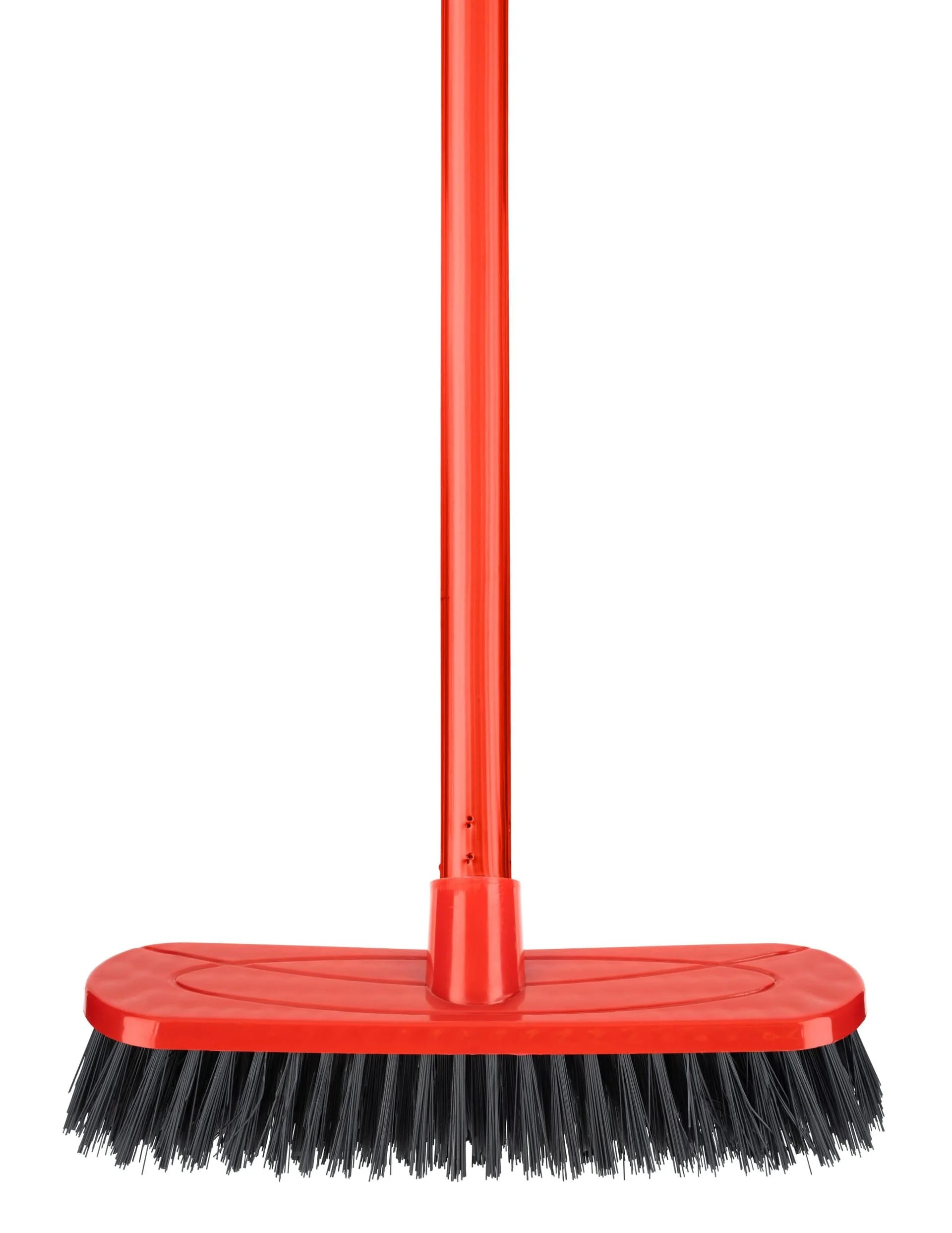 Zoom Red Hard Broom With Handle Single