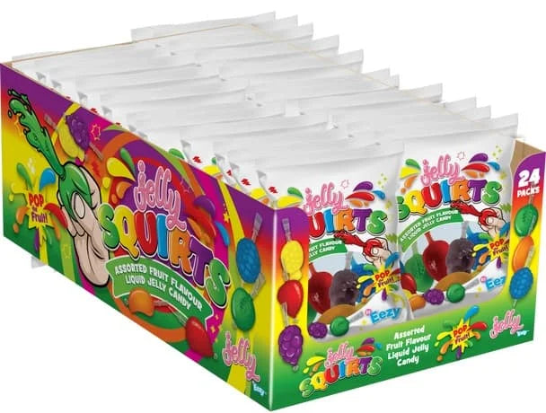 Jelly Squirts Assorted Liquid Jelly Candy 24 x 8x34g