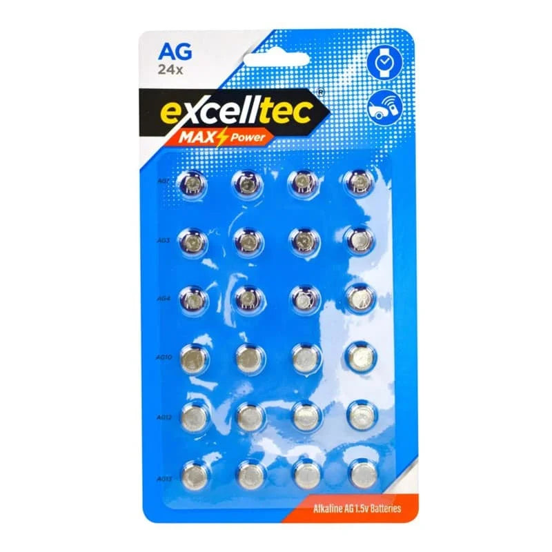 Excelltec Assorted Button Batteries 24s