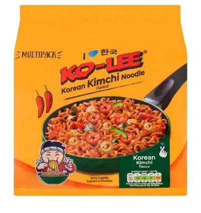 Ko-Lee Korean Noodles - Kimchi 6 x 4x70g