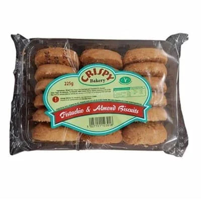 Crispy Pista & Almond Biscuits 250g
