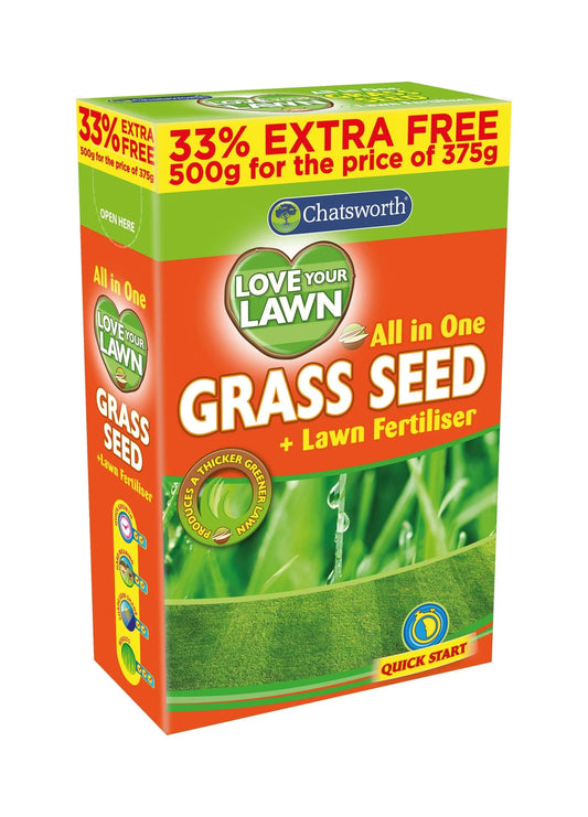 Love Your Lawn All In One Grass Seeds 500g