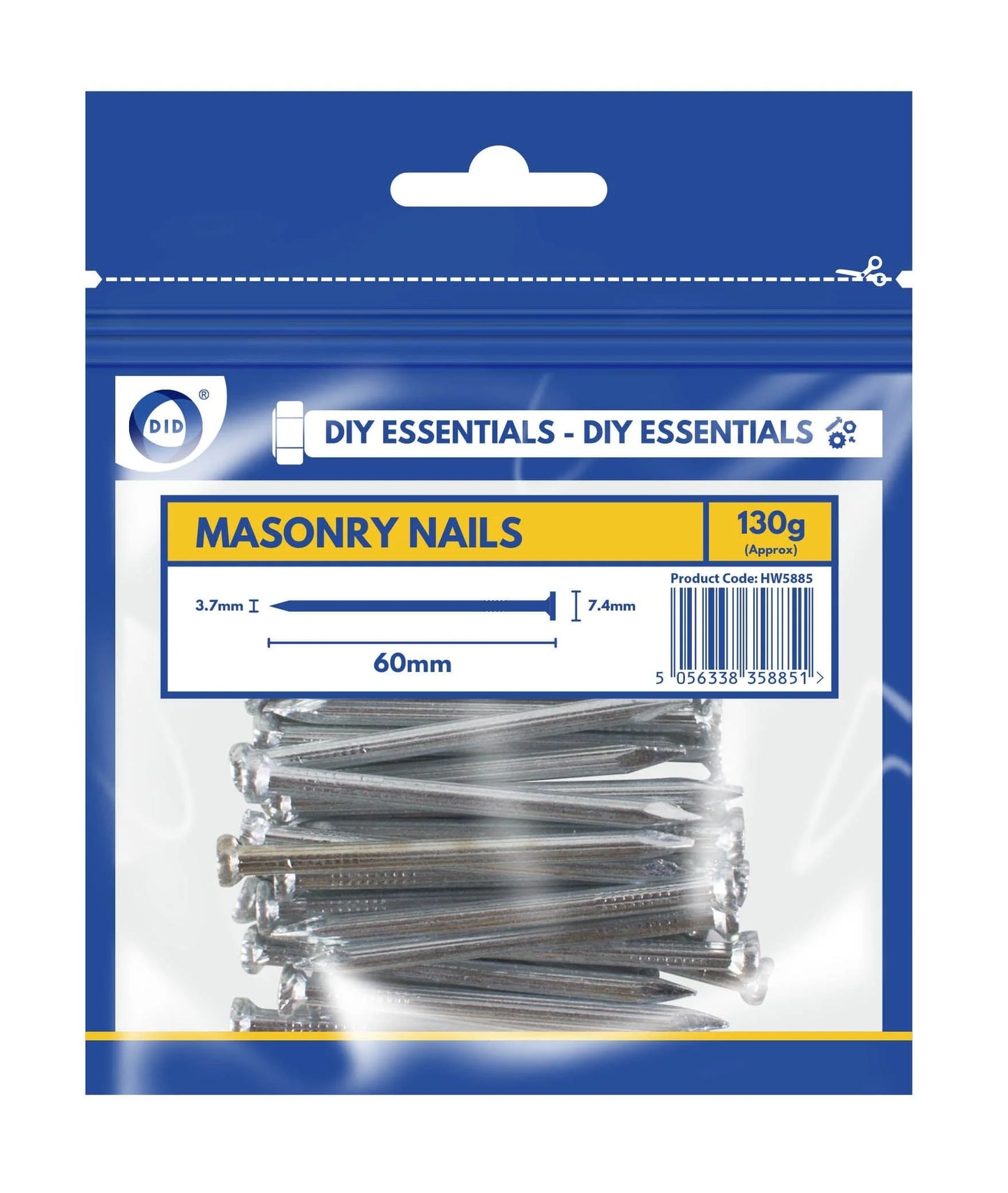 DID 60mm Round Wire Nails 130g