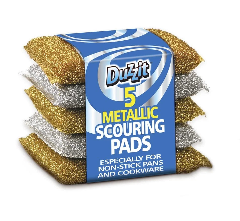 151 5Pk Metallic Scouring Pads 5s